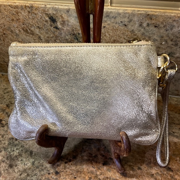 Tory Burch Shimmery Gold Small Wristlet Purse - Picture 7 of 7